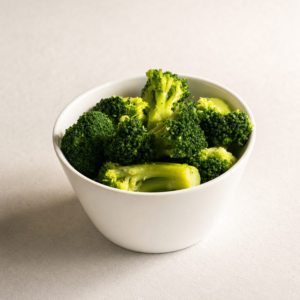 Steamed Broccoli.